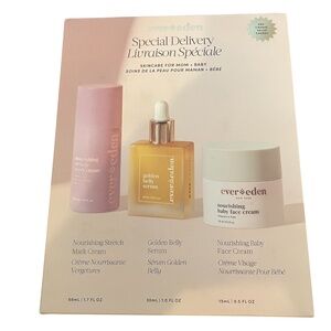 Ever Eden Gift Set Special Delivery Skincare -for Mom Baby Vegan Cream Serum New
